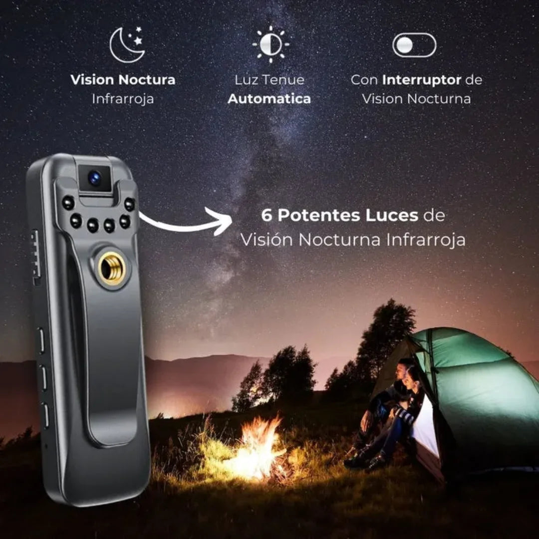 CamPro | Cámara Discreta 180° HD 1080P con Sonido Nítido