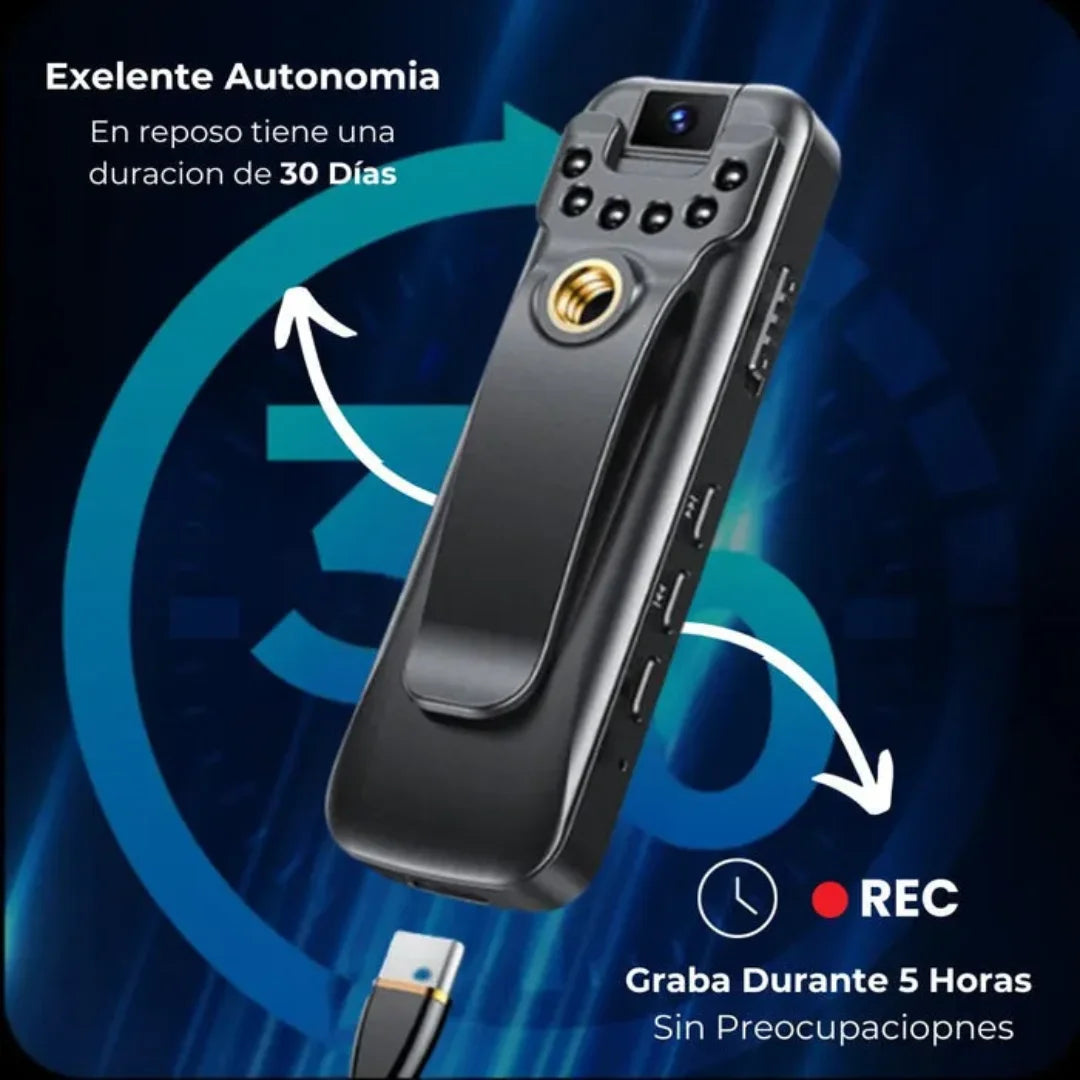 CamPro | Cámara Discreta 180° HD 1080P con Sonido Nítido